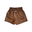 CHOCOLATE VEGAN LEATHER BOXER SHORTS