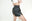 BLACK VEGAN LEATHER BOXER SHORTS